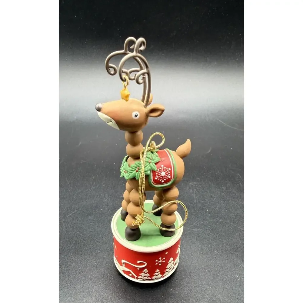 Hallmark Keepsake Ornament Wiggle-Wobble Reindeer QXG3086 No Box Lo16